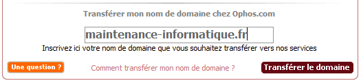 transfert de nom de domaine